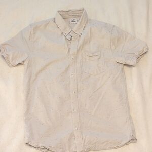 Flint And Tinder From Huckberry Casual Beige Speckled Button-Down Shirt